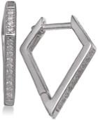 Giani Bernini Cubic Zirconia Geometric Drop Earrings In Sterling Silver, Created For Macy's