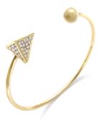 Abs By Allen Schwartz Crystal Pyramid Cuff Bracelet