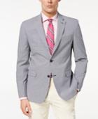 Tommy Hilfiger Men's Modern-fit Thflex Stretch Blue/white Mini-check Sport Coat
