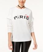 Pretty Rebellious Juniors' Paris Graphic Sweatshirt