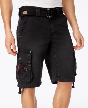 Affliction Men's Core Shocked Cargo Shorts