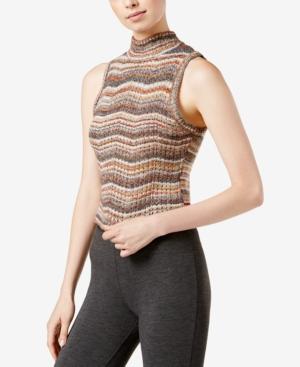 Kensie Sleeveless Chevron-print Sweater