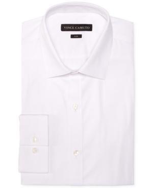 Vince Camuto Slim-fit Pincord Solid Dress Shirt