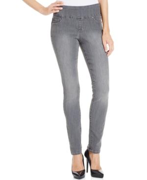 Jag Nora Pull-on Skinny Jeans, Dark Grey Wash