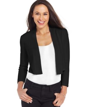 Charter Club Three-quarter Sleeve Cropped Bolero Cardigan