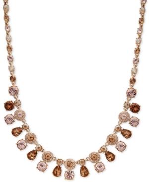 Givenchy Gold-tone Colored Crystal Collar Necklace