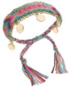 Inc International Concepts Gold-tone Multicolor Braided Friendship Bracelet, Created For Macy's