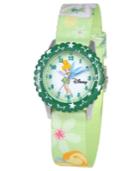 Disney Watch, Kid's Tinker Bell Time Teacher Printed Nylon Strap 31mm W000069