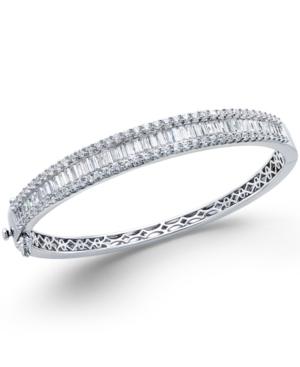 Diamond Bangle (5 Ct. T.w.) 14k White Gold