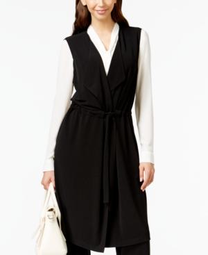 Alfani Prima Long Tie-front Vest, Only At Macy's