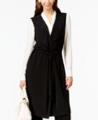 Alfani Prima Long Tie-front Vest, Only At Macy's