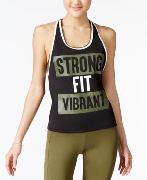 Energie Active Juniors' Layered-look Racerback Graphic Tank Top