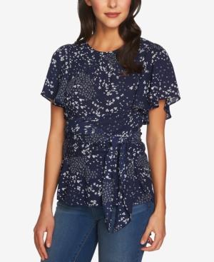 1.state Printed Wrap Top