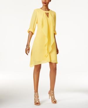 Thalia Sodi Tab-sleeve Draped Dress, Only At Macy's
