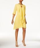 Thalia Sodi Tab-sleeve Draped Dress, Only At Macy's