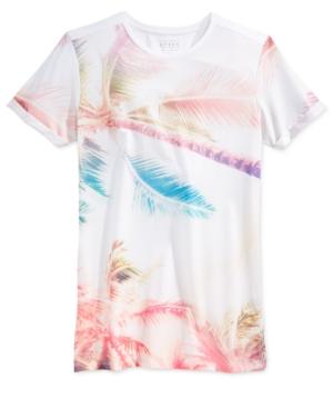 Guess Men's Longline Palm-print T-shirt