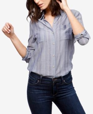 Lucky Brand Striped Patch-pocket Shirt