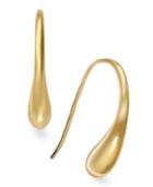Giani Bernini 24k Gold Over Sterling Silver Earrings, Teardrop J Hoop Earrings