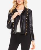 Vince Camuto Faux-leather Military Jacket