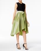 Sl Fashions Colorblocked High-low Dress