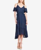 Jessica Simpson Juniors' Yasmin Cold-shoulder Midi Dress