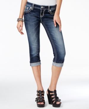 Miss Me Skinny Capri Dark Blue Wash Jeans