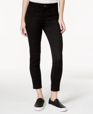 Material Girl Juniors' Cropped Colored Moto Skinny Jeans, Only At Macy's