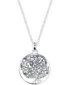 Unwritten Family Tree Pendant Necklace In Sterling Silver