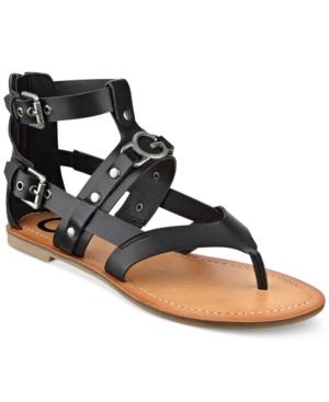 G By Guess Women's Hartin Flat Gladiator Sandals Women's Shoes