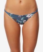 O'neill James Floral-print Twist-side Cheeky Bikini Bottoms Women's Swimsuit