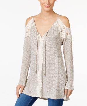 Style & Co. Cold-shoulder V-neck Tunic, Only At Macy's