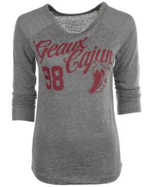 Royce Apparel Inc Women's Long-sleeve Louisiana Ragin' Cajuns Graphic T-shirt