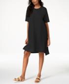 Eileen Fisher Organic Cotton Step-hem Shift Dress, Regular & Petite