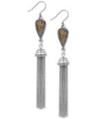 Lucky Brand Two-tone Pave Tassel Drop Earrings