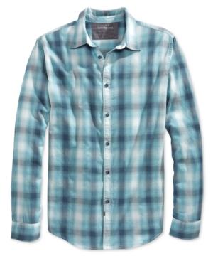 Calvin Klein Jeans Men's Blurred Ombre Check Long-sleeve Shirt