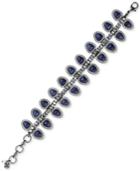 Luck Brand Silver-tone Stone & Pave Ladder Bracelet