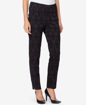 Catherine Malandrino Fele Brocade Straight-leg Ankle Pants