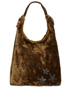 Steve Madden Crushed Velvet Phoenix Hobo