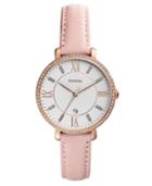 Fossil Women's Jacqueline Blush Leather Strap Watch 36mm