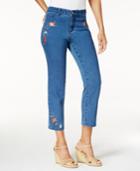Charter Club Bristol Embroidered Capri Jeans, Only At Macy's