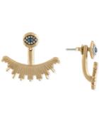 Rachel Rachel Roy Gold-tone Pave Eye Ear Jacket Earrings