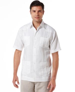Cubavera Big And Tall Shirt, Embroidered Panel 4-pocket Guayabera Shirt