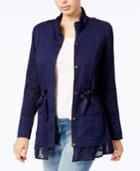 Maison Jules Lace Utility Jacket, Created For Macy's