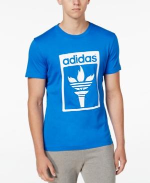 Adidas Originals Men's Trefoil Fire Graphic T-shirt