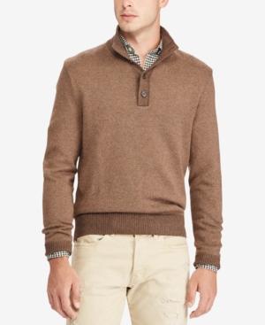 Polo Ralph Lauren Men's Tussah Silk Mock Neck Sweater