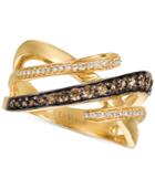 Le Vian Chocolatier Diamond Interwoven Statement Ring (5/8 Ct. T.w.) In 14k Gold