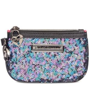 Betsey Johnson Boxed Sequin Zip Coin Purse, Only At Macy's