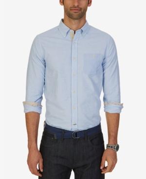 Nautica Men's Slim-fit Colorblocked Stripe Shirt
