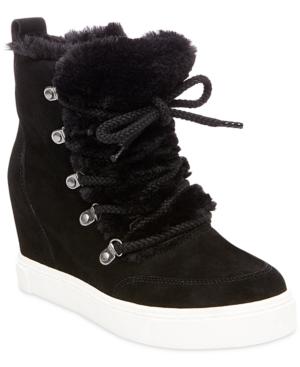 Steve Madden Women's Lift Lace-up Wedge Sneakers Women's Shoes