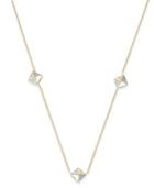 Wrapped Diamond Geometric Station Necklace In Yellora (1/10 Ct. T.w.)
